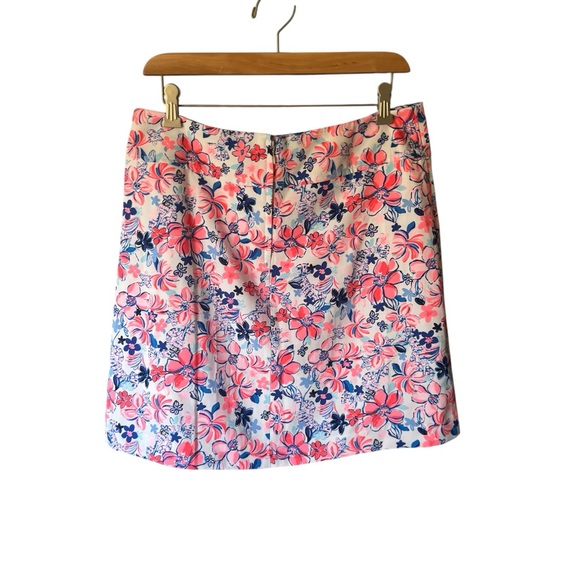 Lilly Pulitzer Pink and Blue Floral Mini Skirt - Picture 2 of 11
